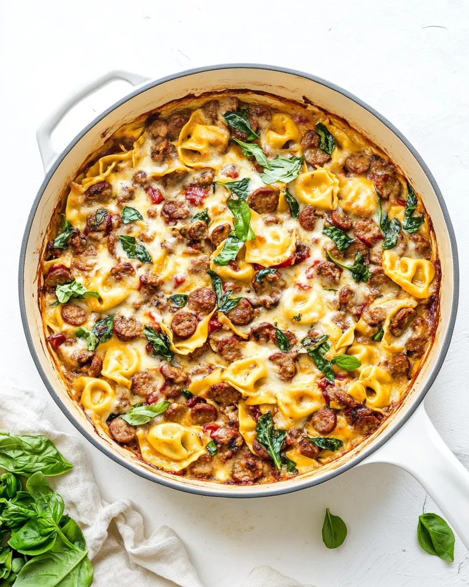 Sausage Tortellini Bake