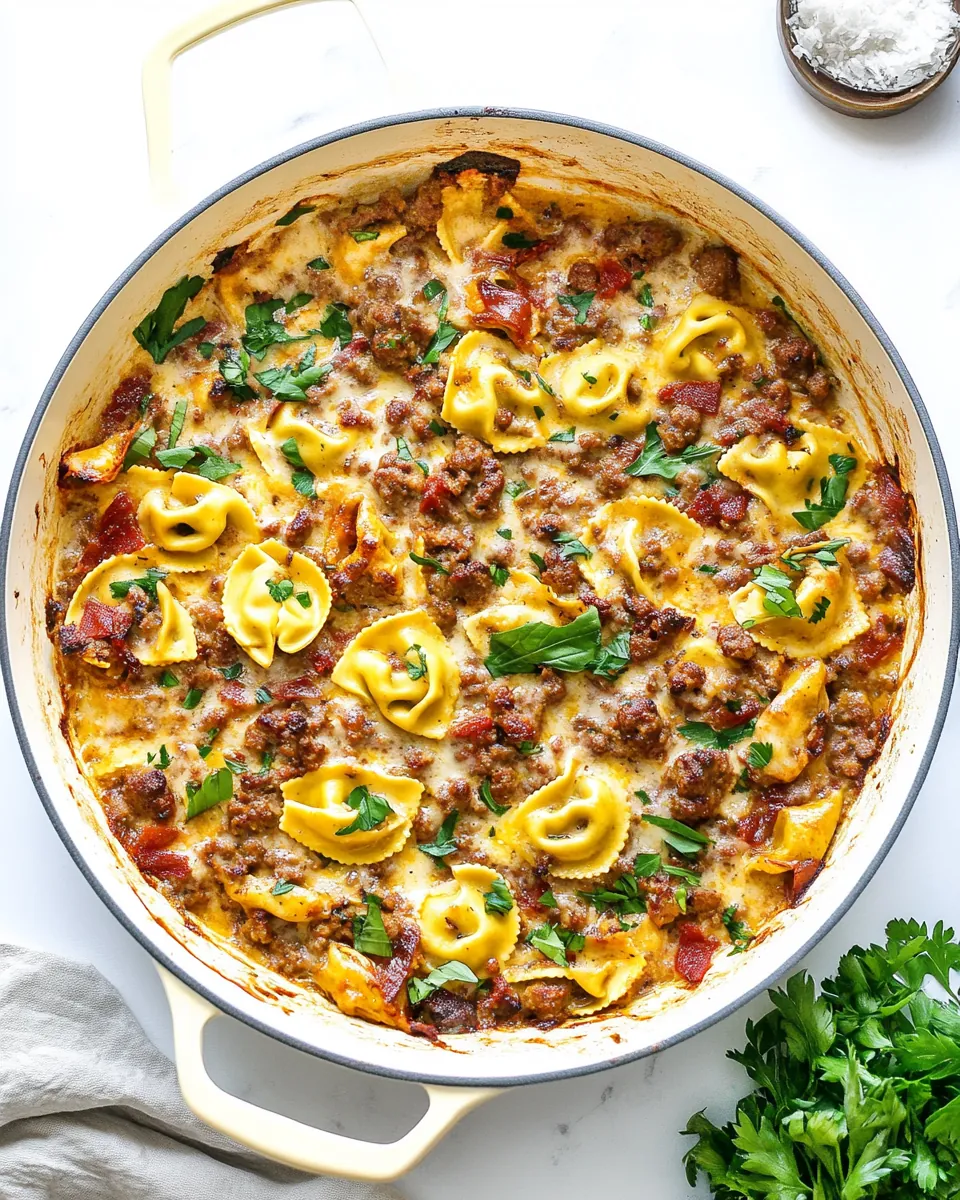 Sausage Tortellini Bake