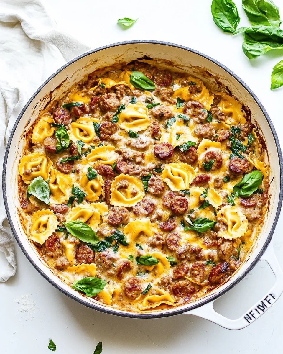 Sausage Tortellini Bake