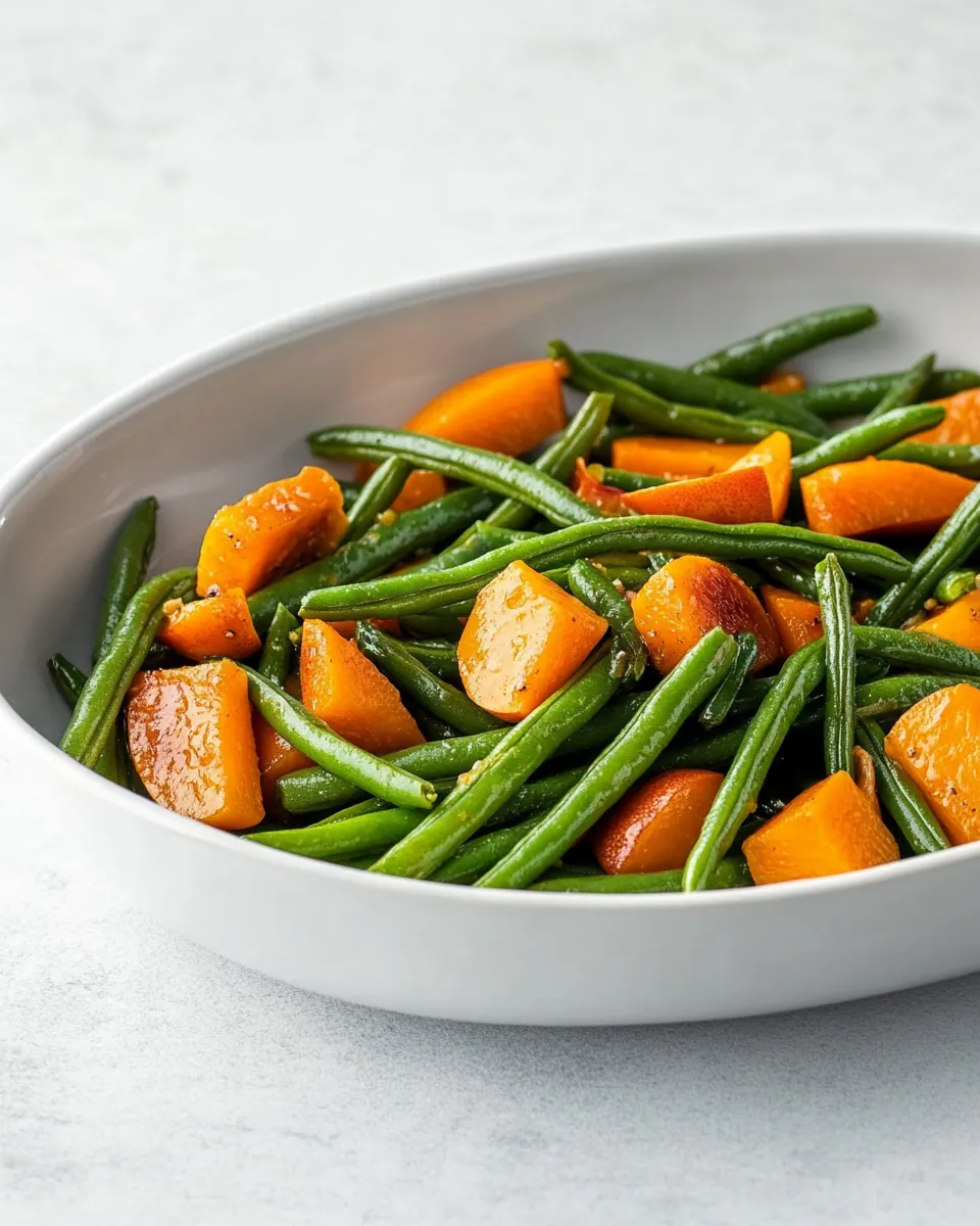 Sautéed Green Beans with Persimmons