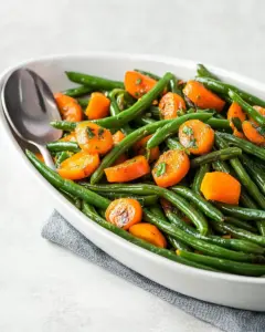 Sautéed Green Beans with Persimmons