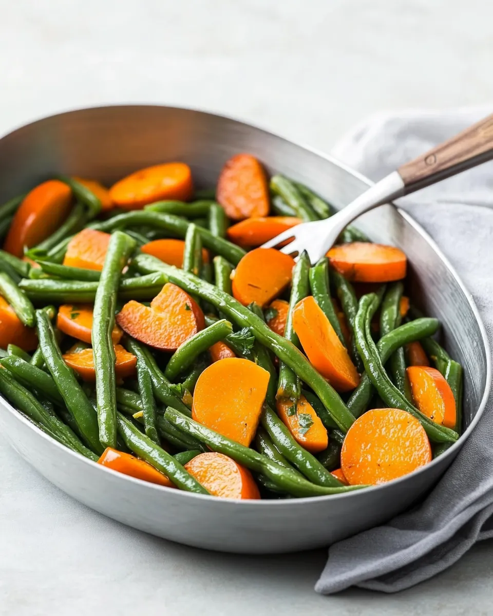 Sautéed Green Beans with Persimmons