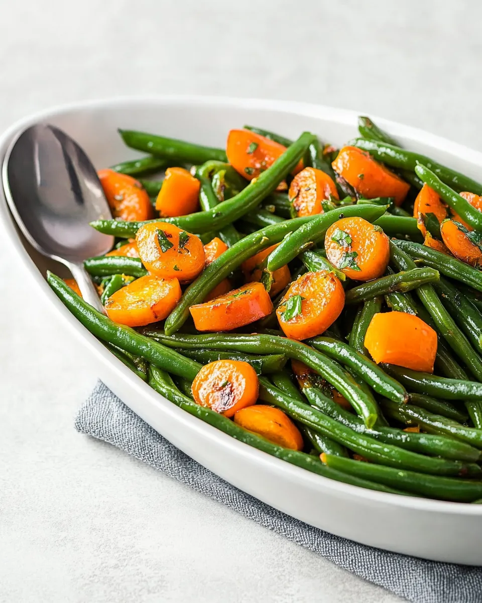 Sautéed Green Beans with Persimmons