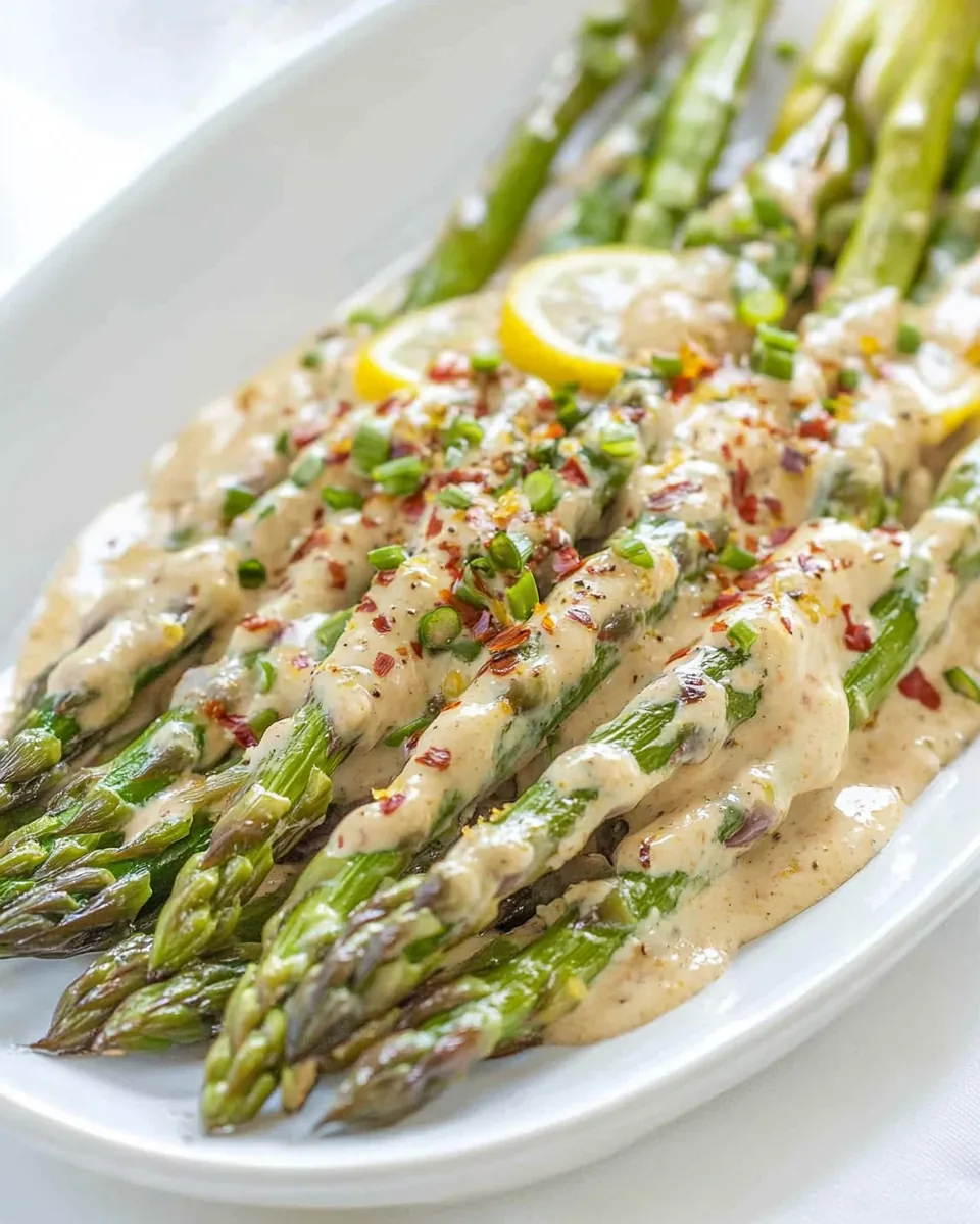 Sauteed Asparagus with Lemon Cream Sauce