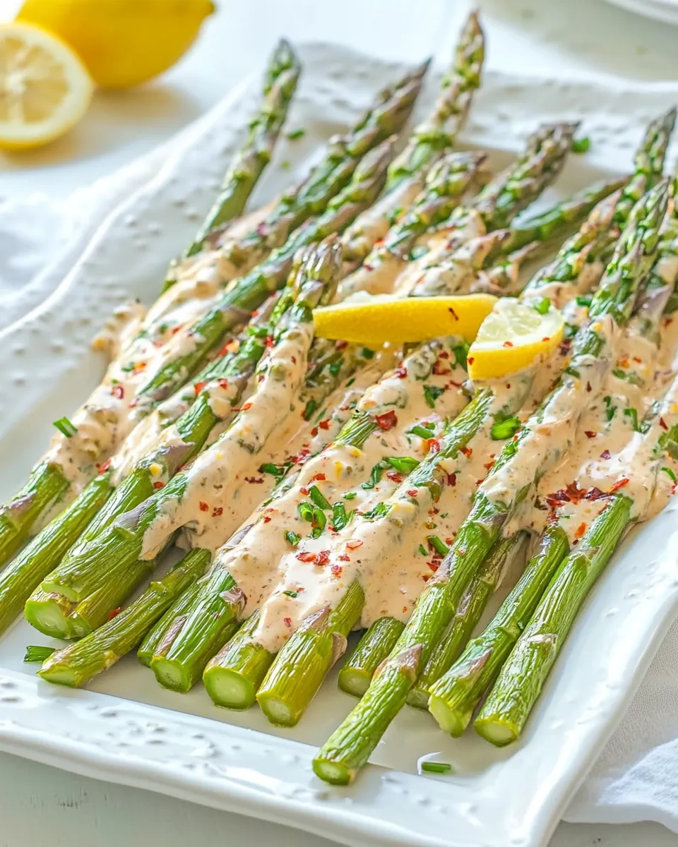 Sauteed Asparagus with Lemon Cream Sauce