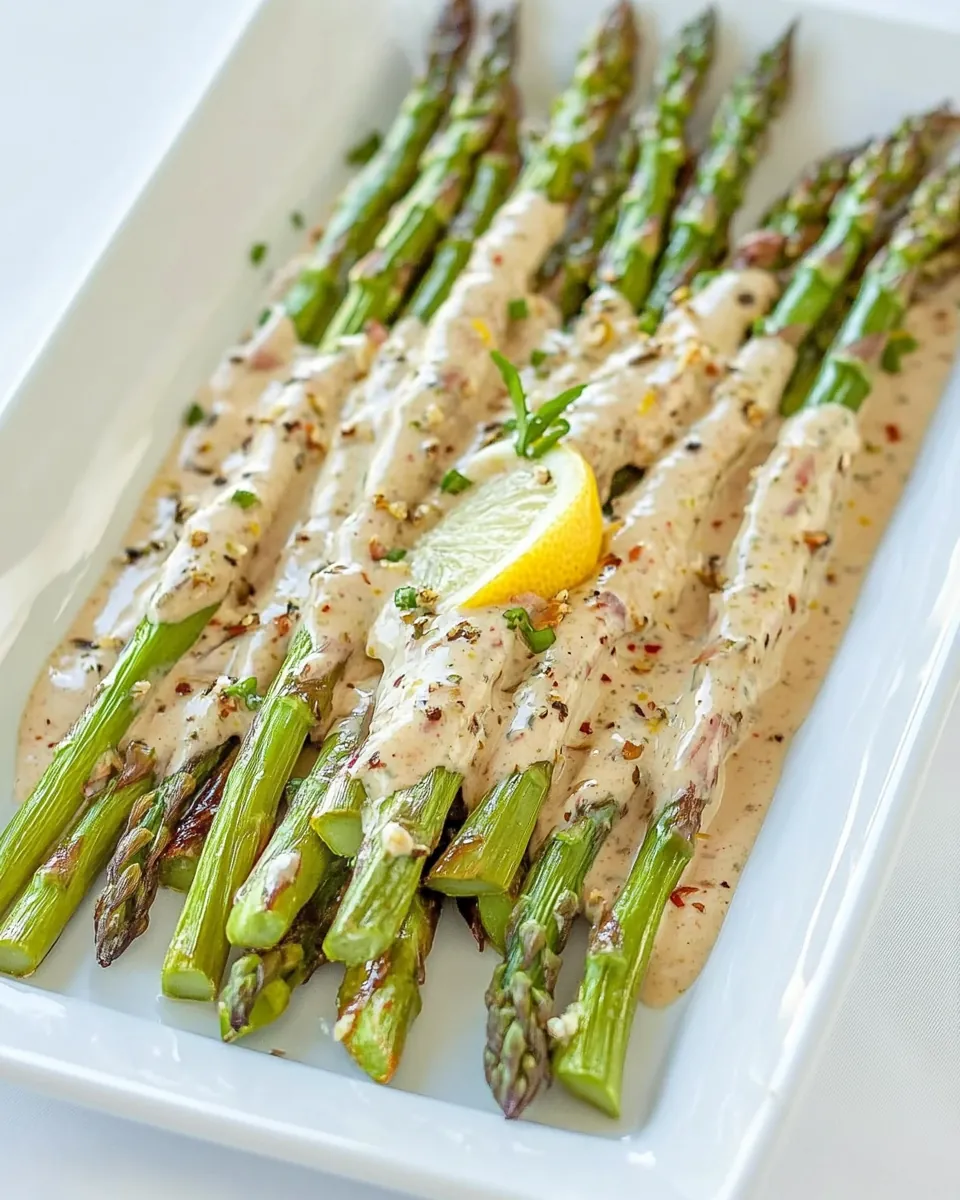 Sauteed Asparagus with Lemon Cream Sauce