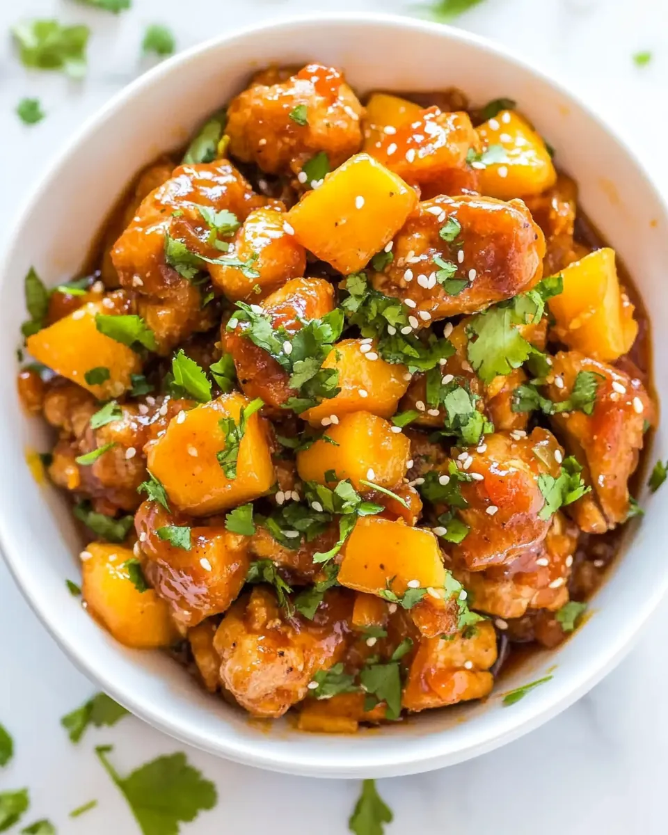 Sesame Mango Chicken