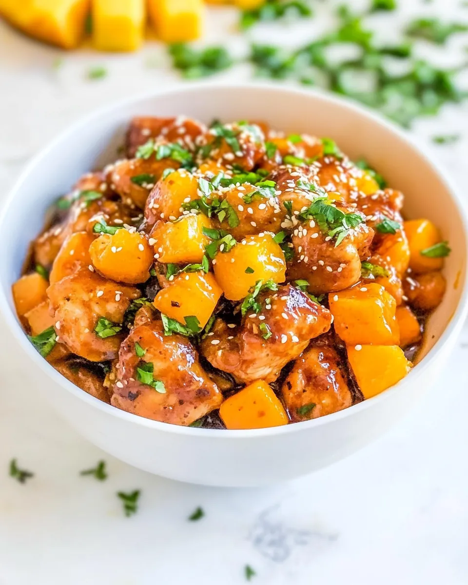 Sesame Mango Chicken