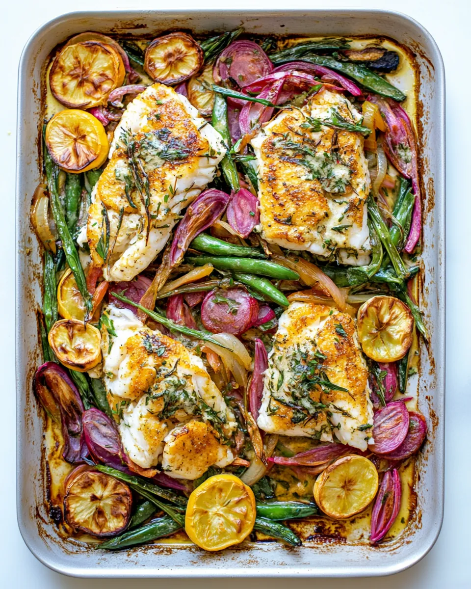Sheet Pan Baked Miso Cod with Veggies