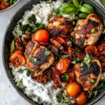 Sheet Pan Sun-Dried Tomato Chicken Bowls
