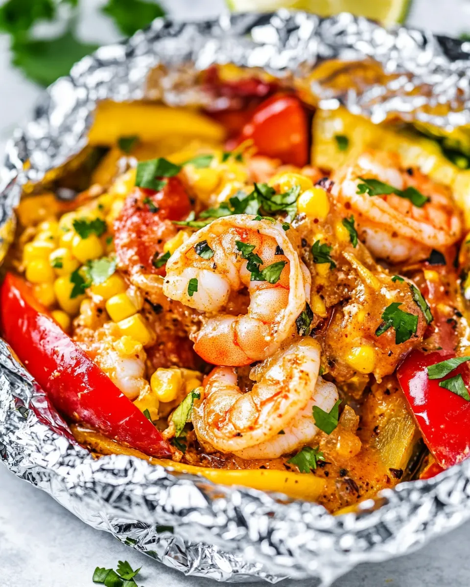 Shrimp Mexican Corn Foil Packets