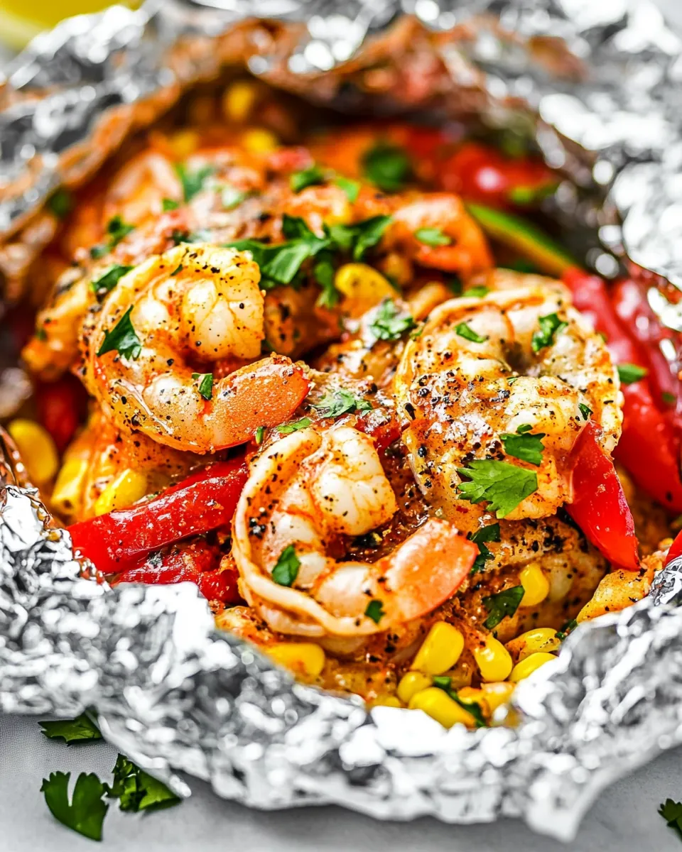 Shrimp Mexican Corn Foil Packets