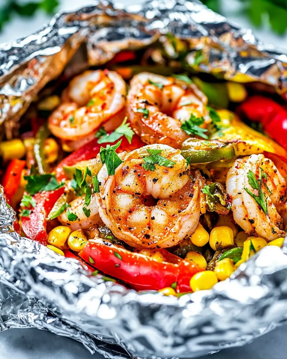 Shrimp Mexican Corn Foil Packets
