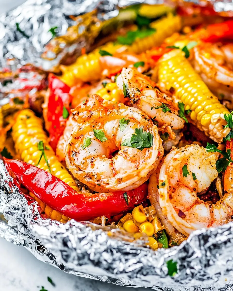 Shrimp Mexican Corn Foil Packets