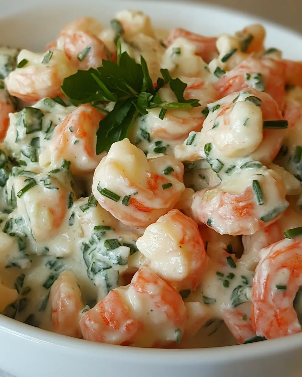 Shrimp Salad with Basil and Chives
