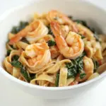 Shrimp and Spinach Pasta