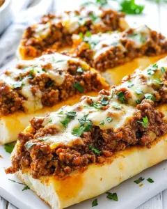 Sloppy Joe Garlic Bread