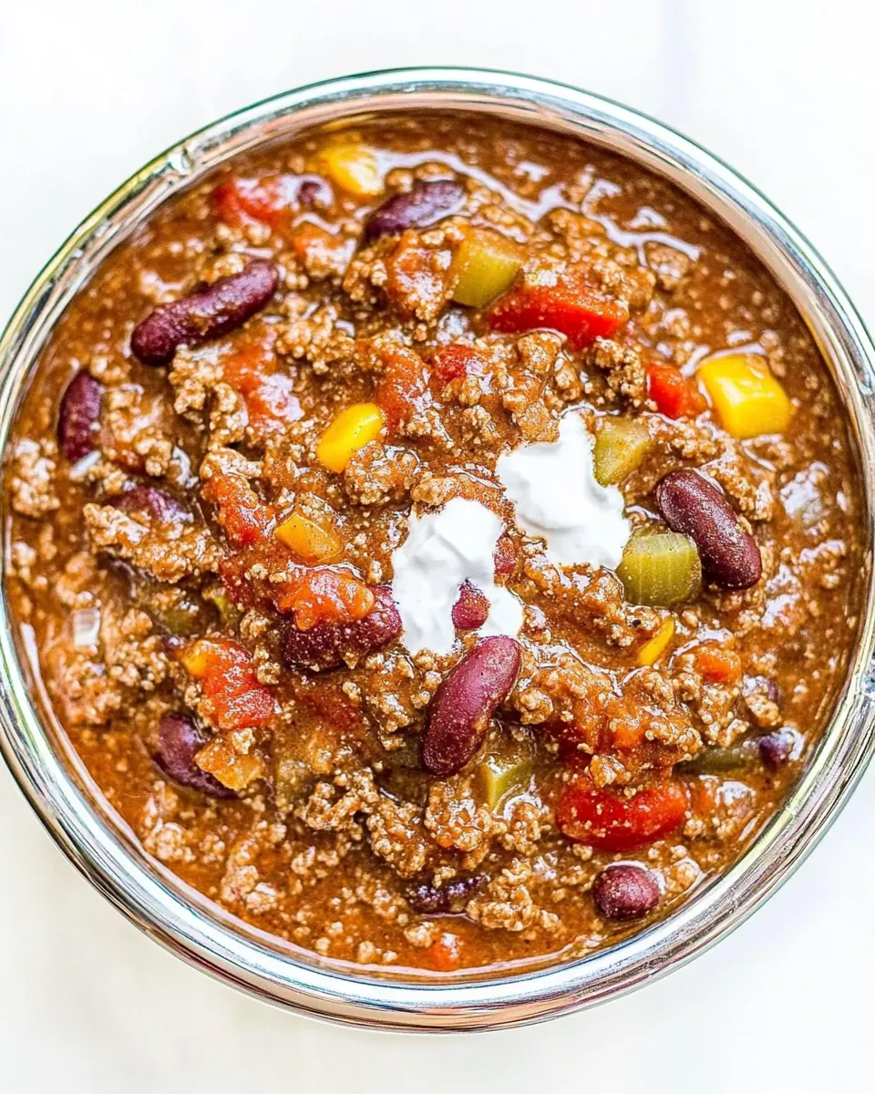 Slow Cooker Beef Chili