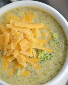 Slow Cooker Broccoli Cheddar Soup
