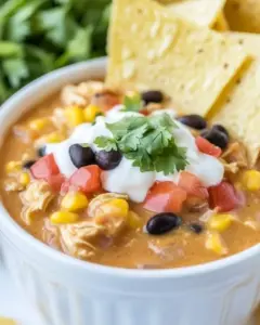 Slow Cooker Chicken Tortilla Soup