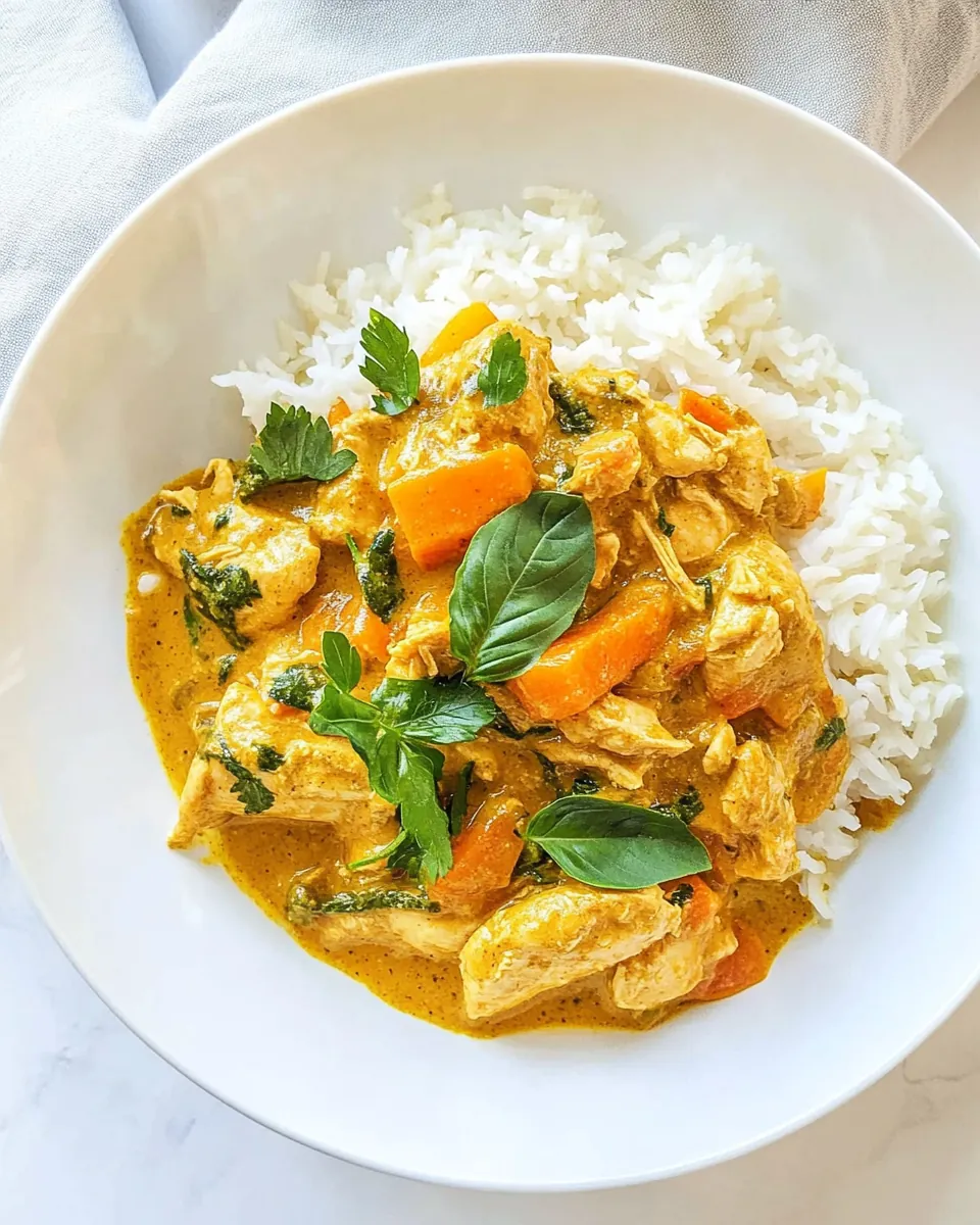 Slow Cooker Coconut Chicken Curry