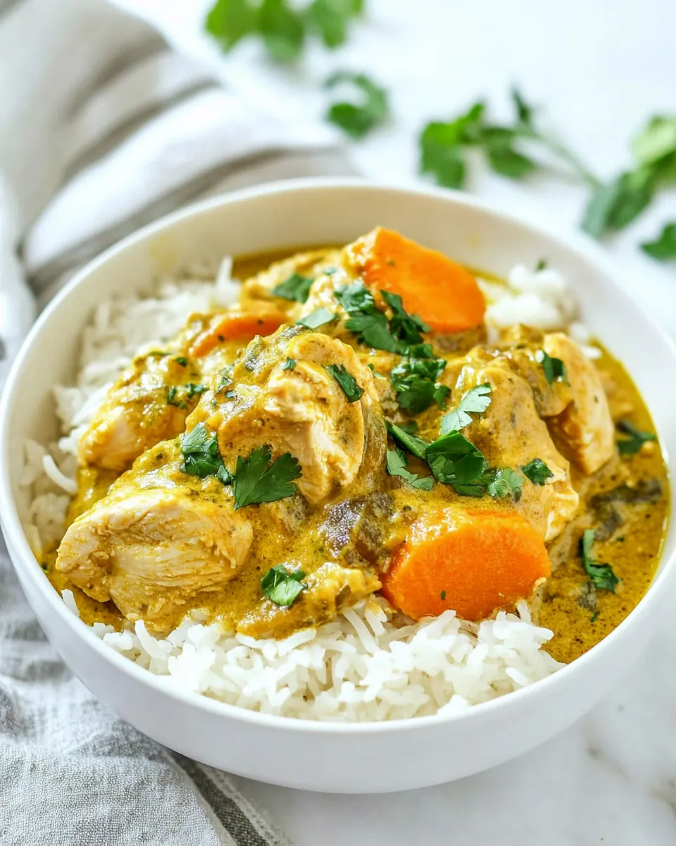Slow Cooker Coconut Chicken Curry
