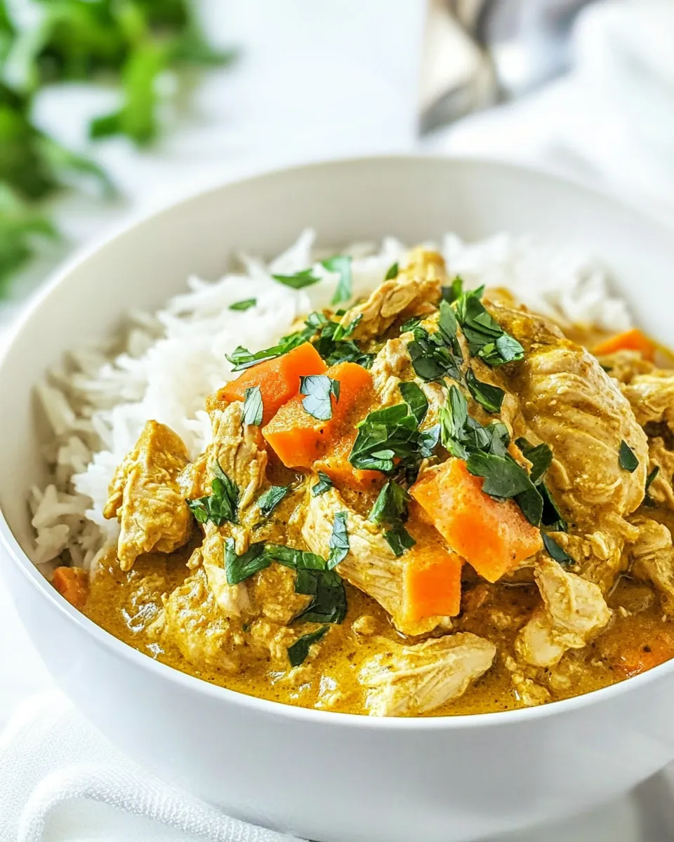 Slow Cooker Coconut Chicken Curry