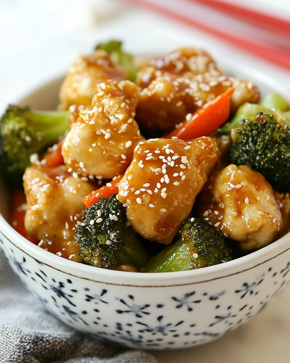 Slow Cooker Honey Sesame Chicken