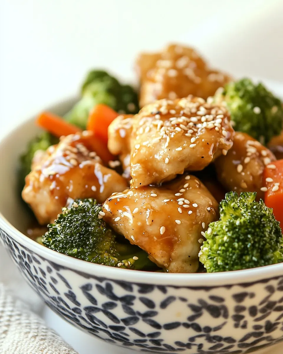 Slow Cooker Honey Sesame Chicken