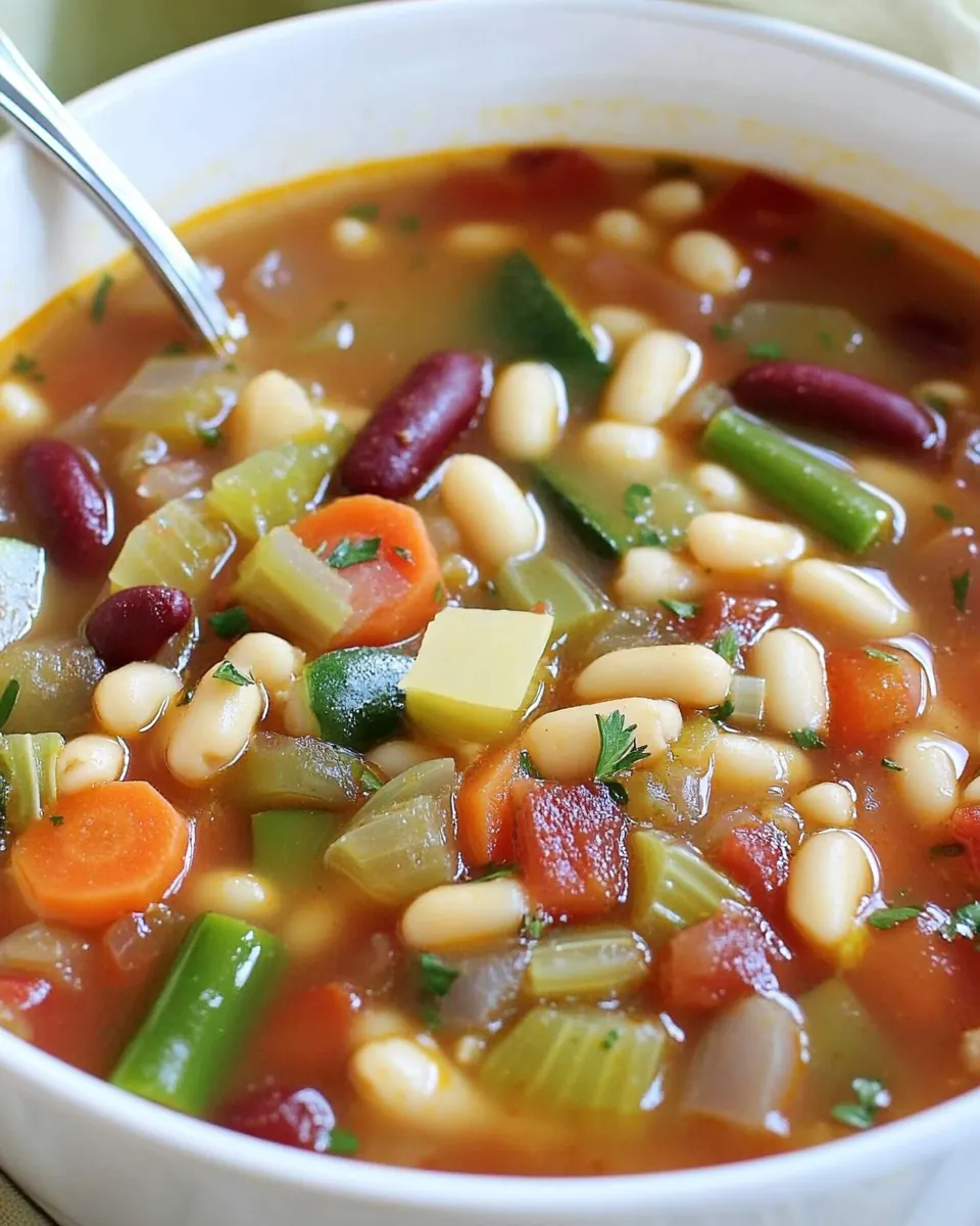 Slow Cooker Minestrone Soup