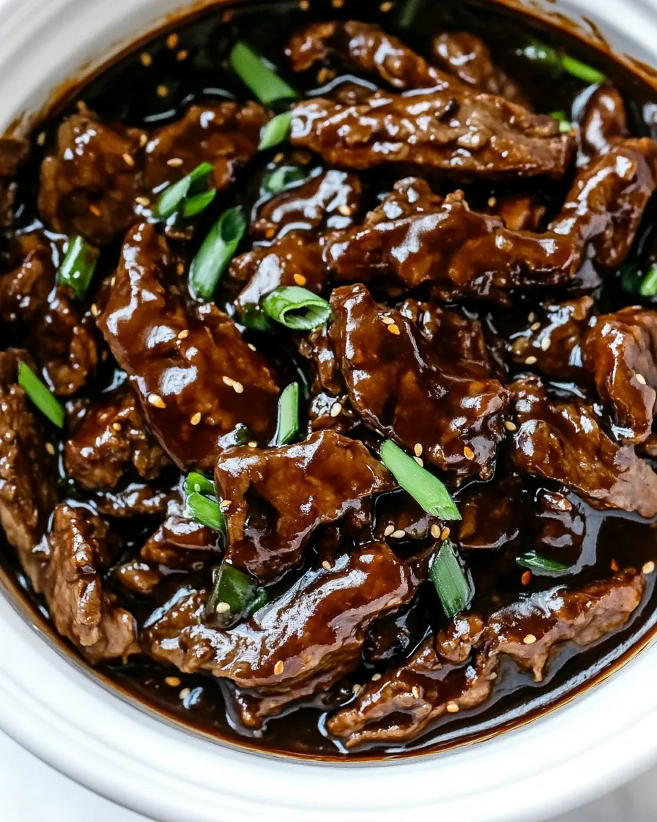 Slow Cooker Mongolian Beef