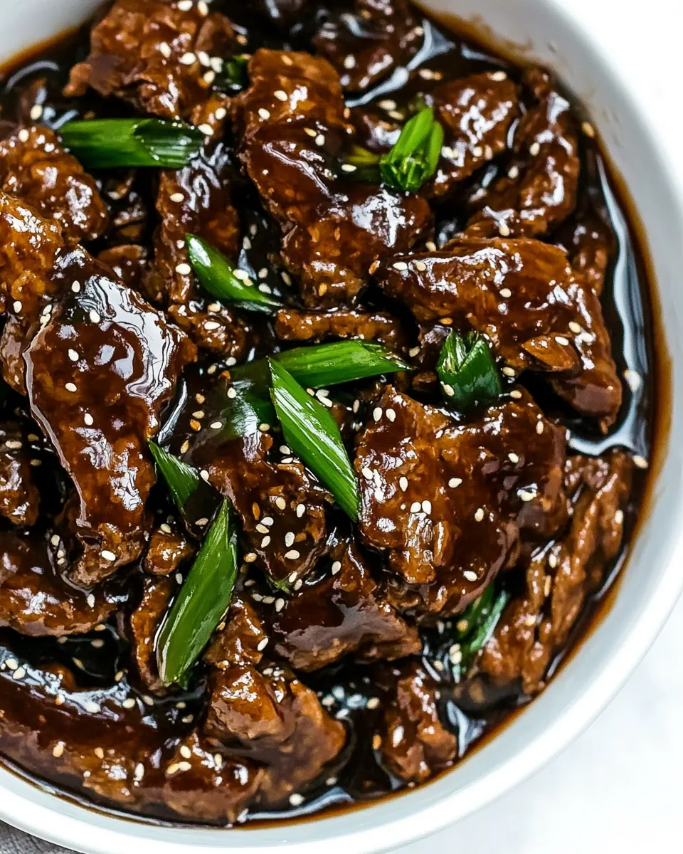 Slow Cooker Mongolian Beef
