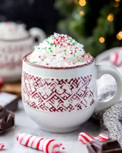 Slow Cooker Peppermint Hot Chocolate