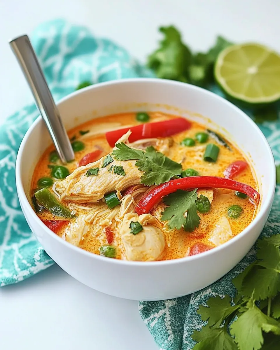 Slow Cooker Thai Chicken Soup