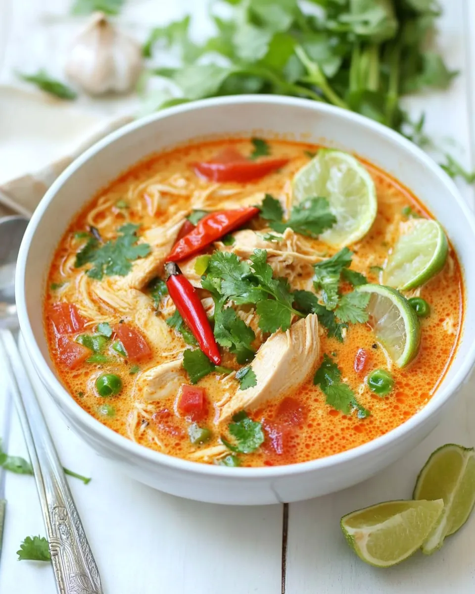 Slow Cooker Thai Chicken Soup