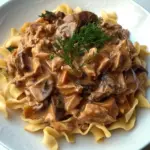 Slow Cooker Turkey Stroganoff