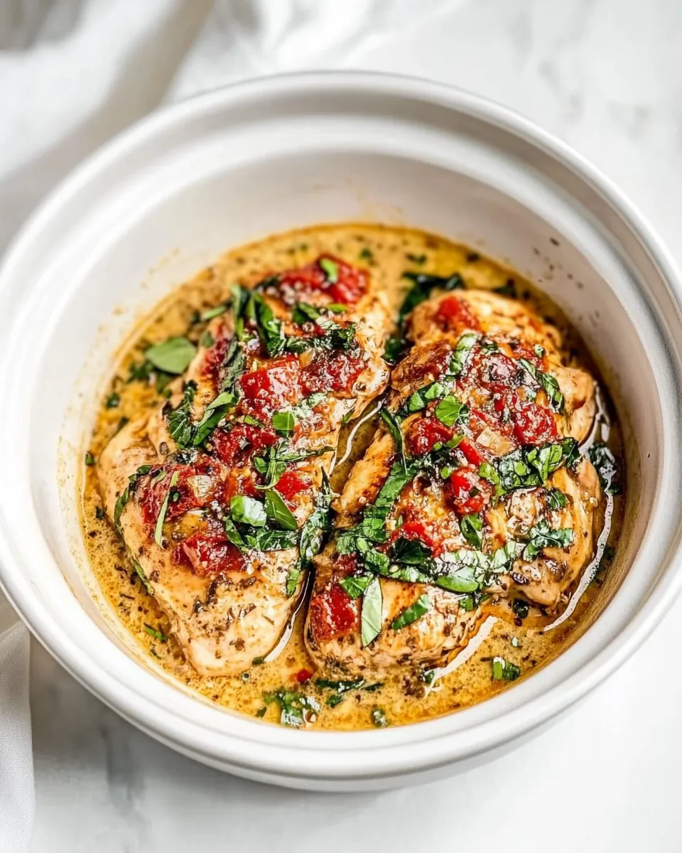 Slow Cooker Tuscan Chicken