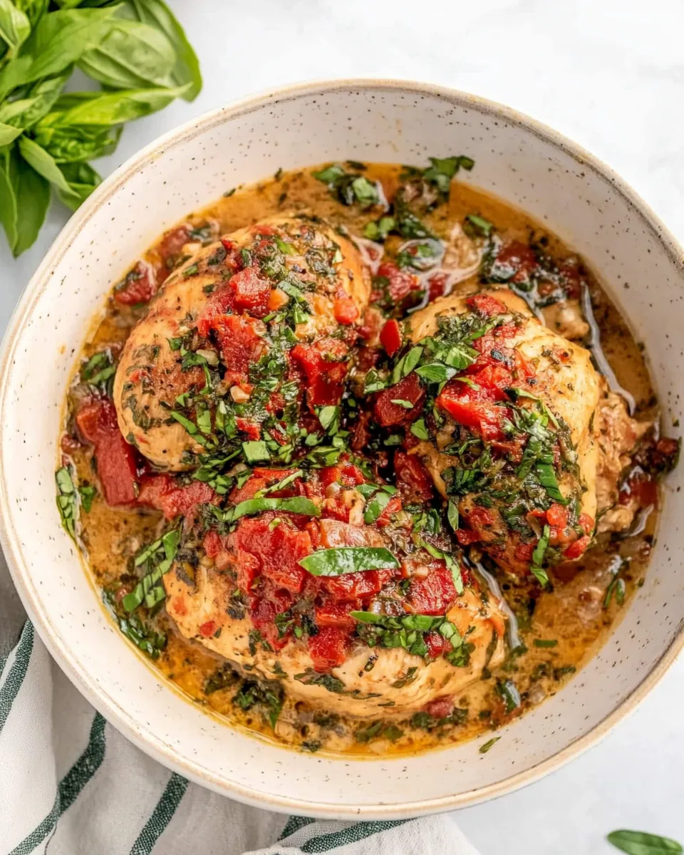 Slow Cooker Tuscan Chicken