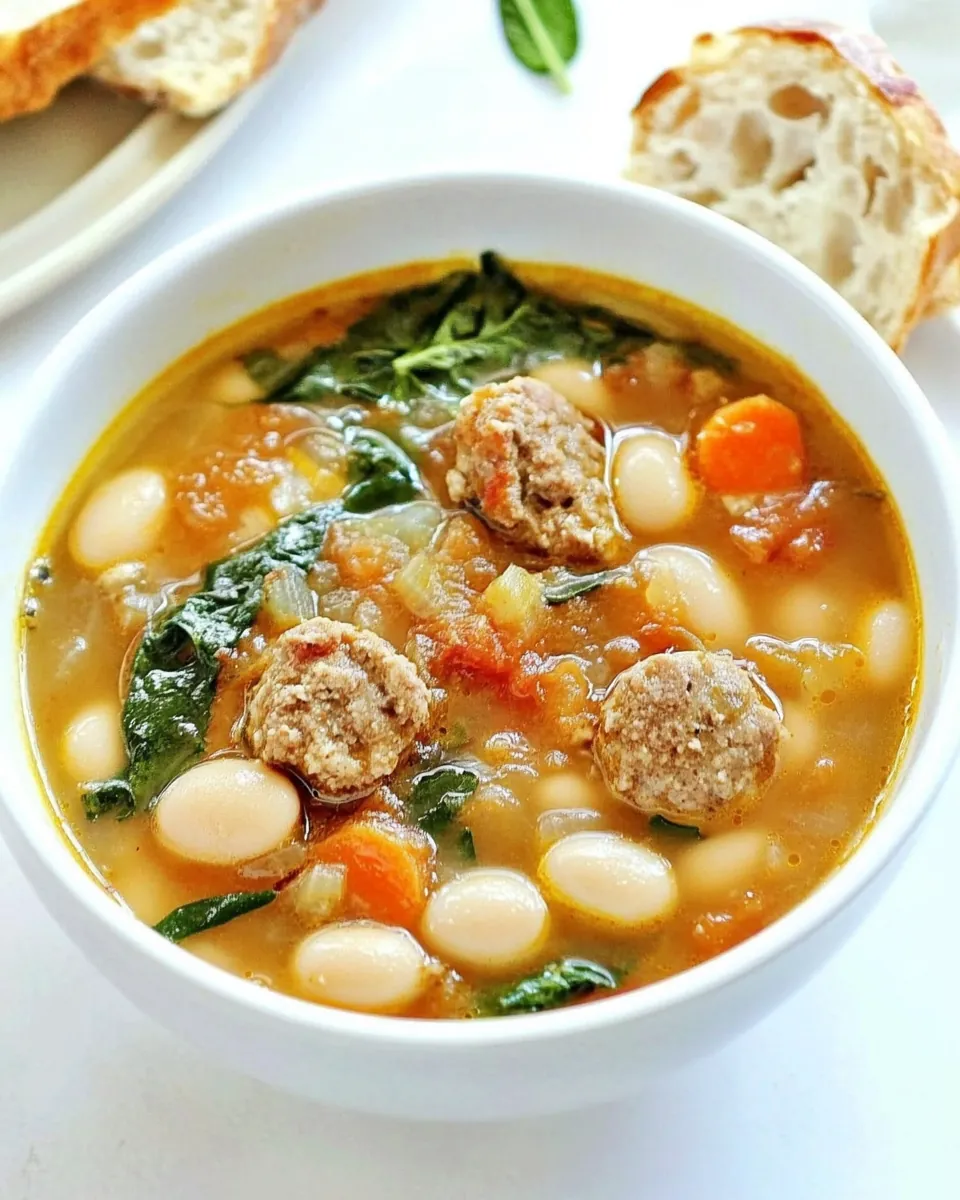 Slow Cooker Tuscan White Bean and Sausage Soup