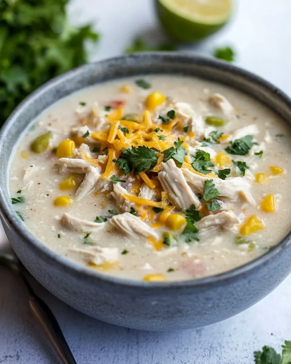 Slow Cooker White Chicken Chili
