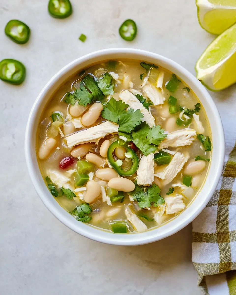Slow Cooker White Chicken Chili