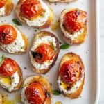 Slow Roasted Hot Honey Tomato Crostini