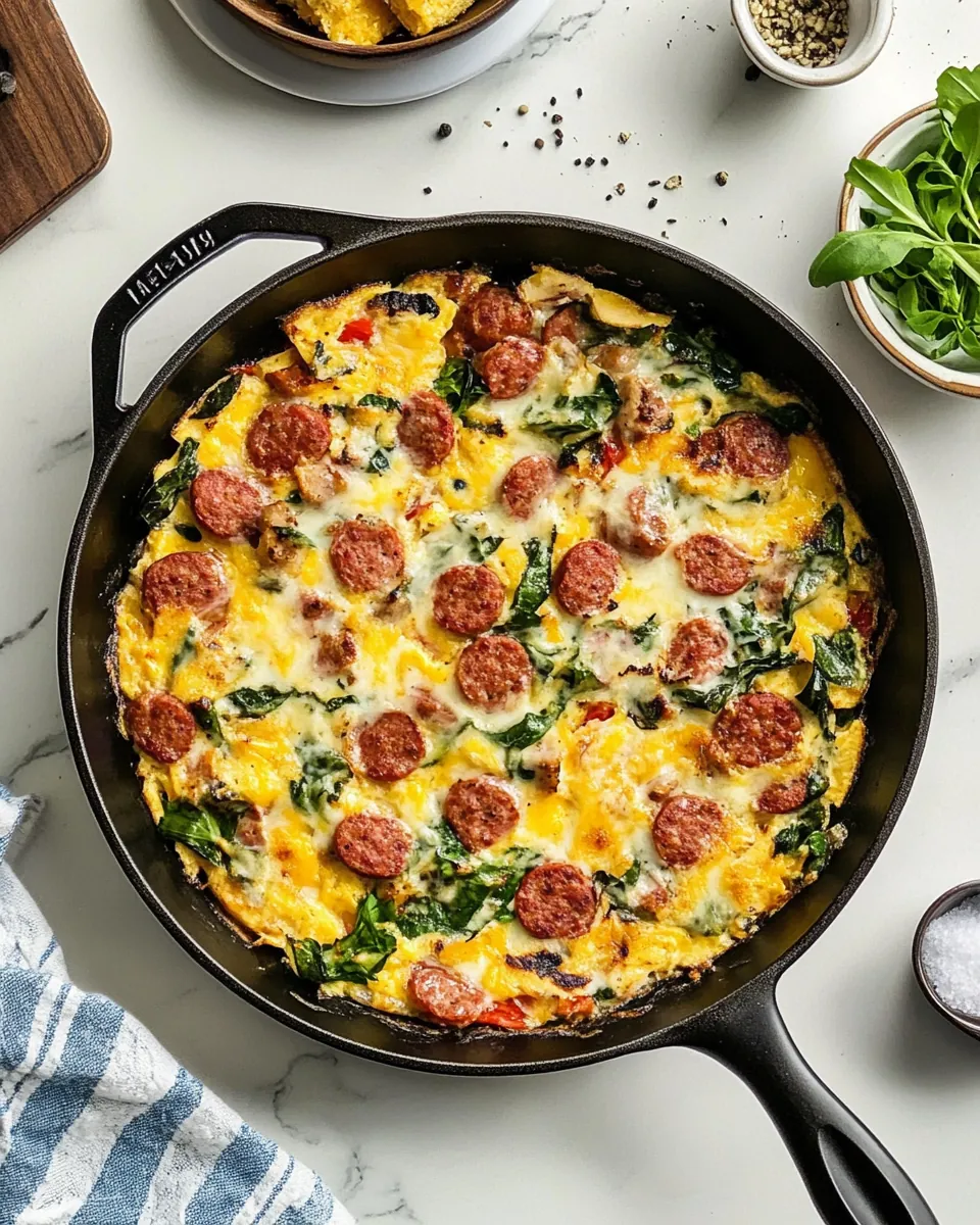 Smoked Turkey Sausage Breakfast Skillet