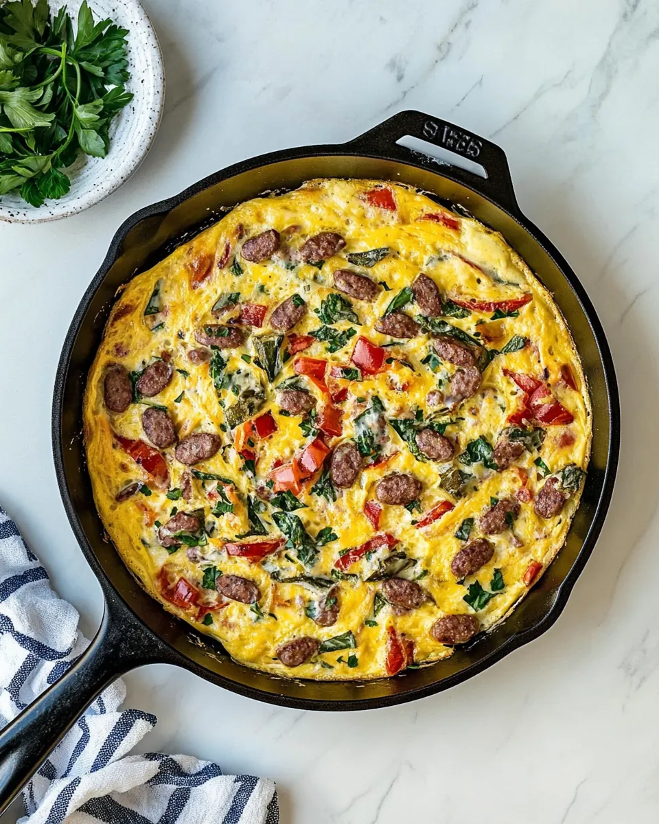 Smoked Turkey Sausage Breakfast Skillet