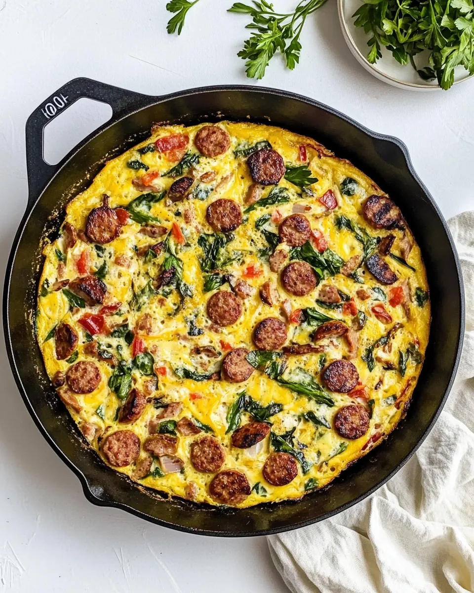 Smoked Turkey Sausage Breakfast Skillet