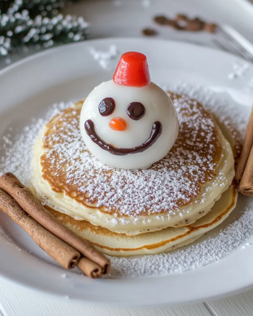 Snowman Pancakes