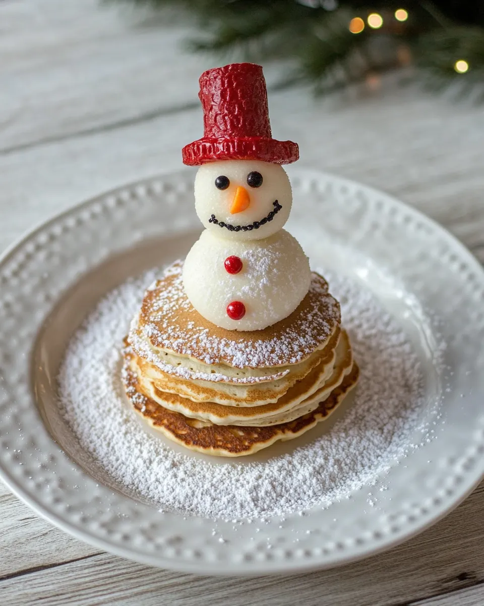 Snowman Pancakes