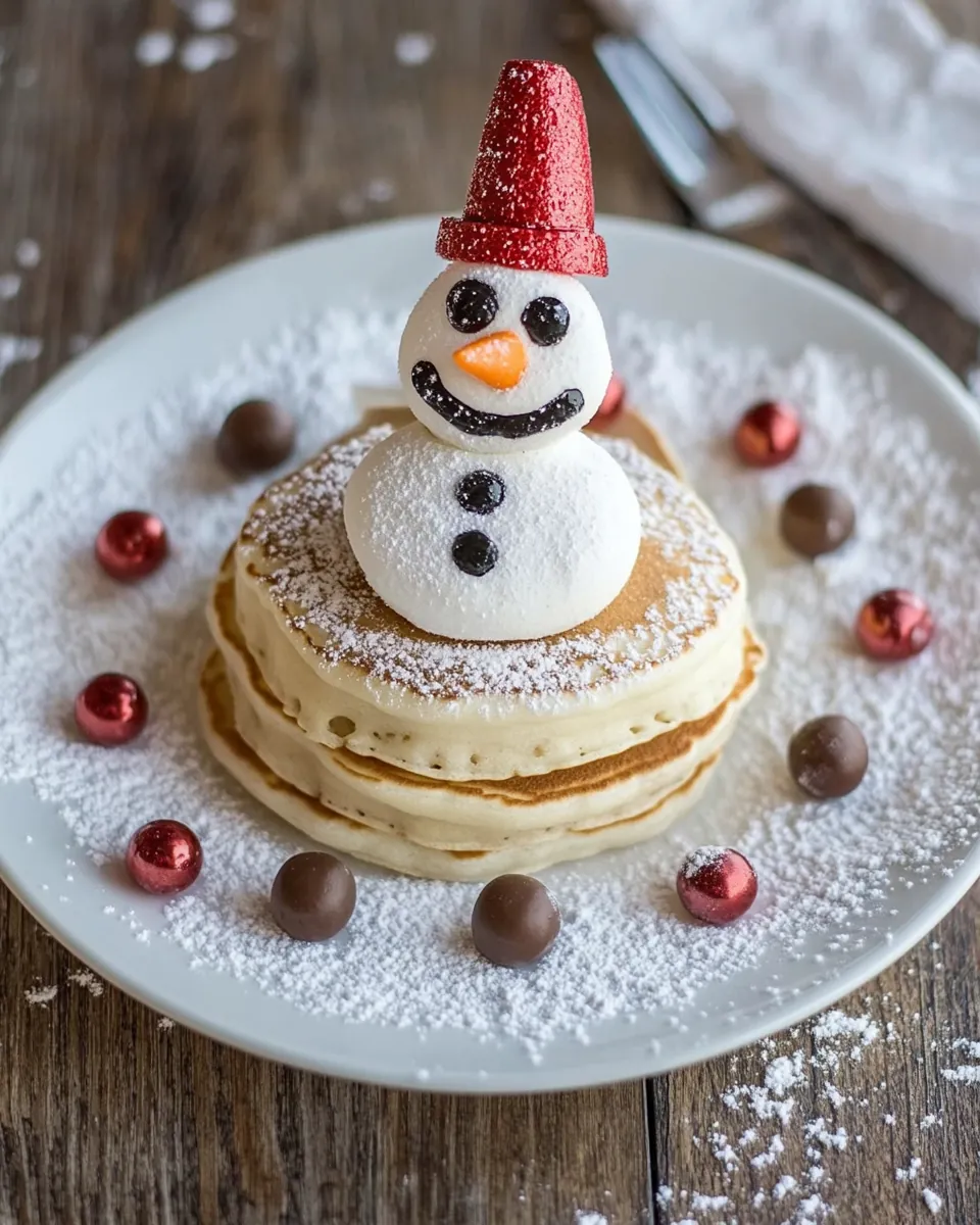 Snowman Pancakes