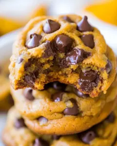 Soft and Chewy Pumpkin Chocolate Chip Cookies