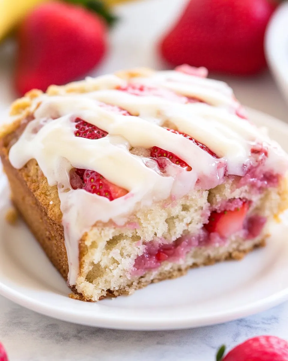 Soft and Fluffy Strawberry Banana Cake